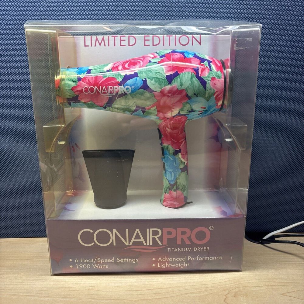Conairpro Titanium Limited Edition Hair Dryer 1900 Watts. New
