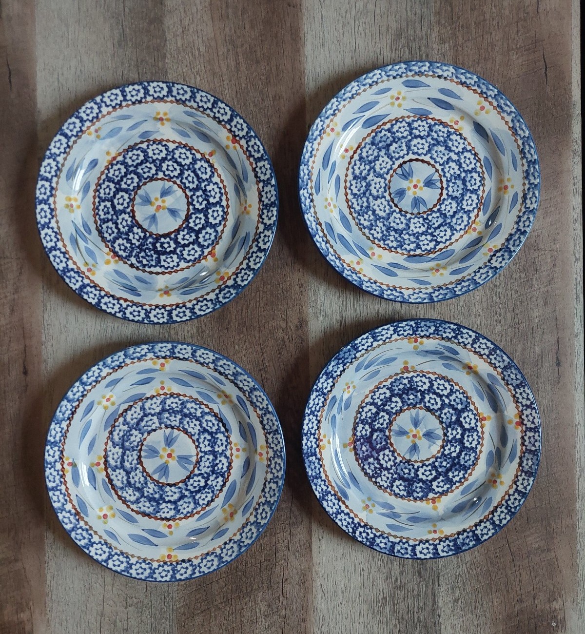 Temptations By Tara Old World Blue Salad Plates 8 Set Of 4