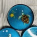 6 epoxy hand made 3d turtle drink coasters w/ glitter nautical sea life coasters