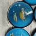 6 epoxy hand made 3d turtle drink coasters w/ glitter nautical sea life coasters