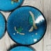 6 epoxy hand made 3d turtle drink coasters w/ glitter nautical sea life coasters
