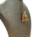 Vntg 50s Hattie Carnegie Signed Flying Bee Brooch Wings Bounce Missing Stone 2in