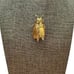 Vntg 50s Hattie Carnegie Signed Flying Bee Brooch Wings Bounce Missing Stone 2in