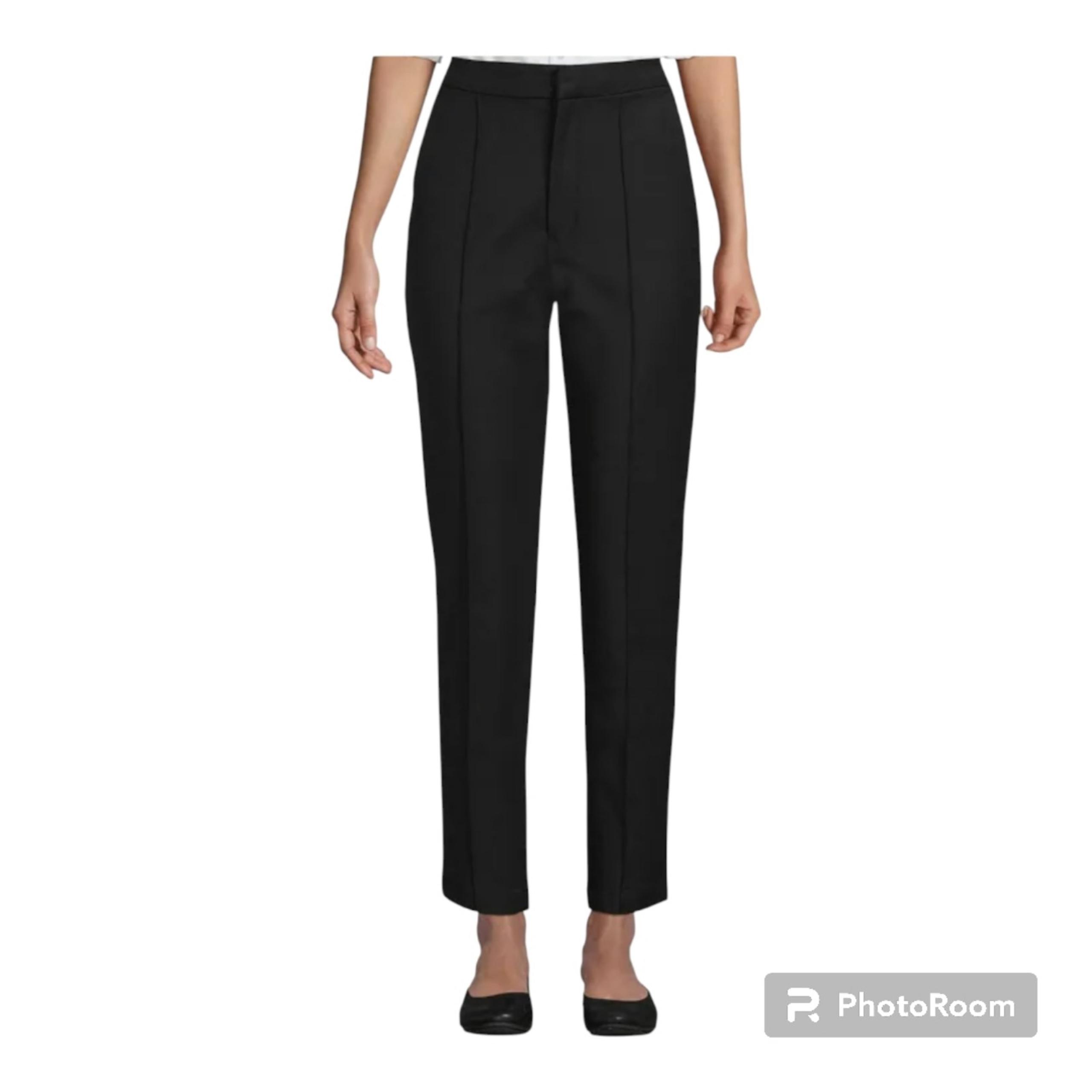 NWT (Sample) Lands' End HiRise Bistretch Pintuck Pencil Ankle Pants Women's 8T