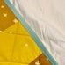 Multi colored squares and stars quilted