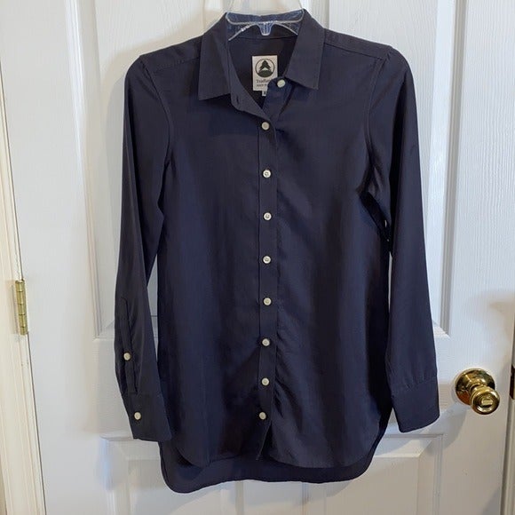 TRADLANDS BLUE/GREY BUTTON DOWN SHIRT