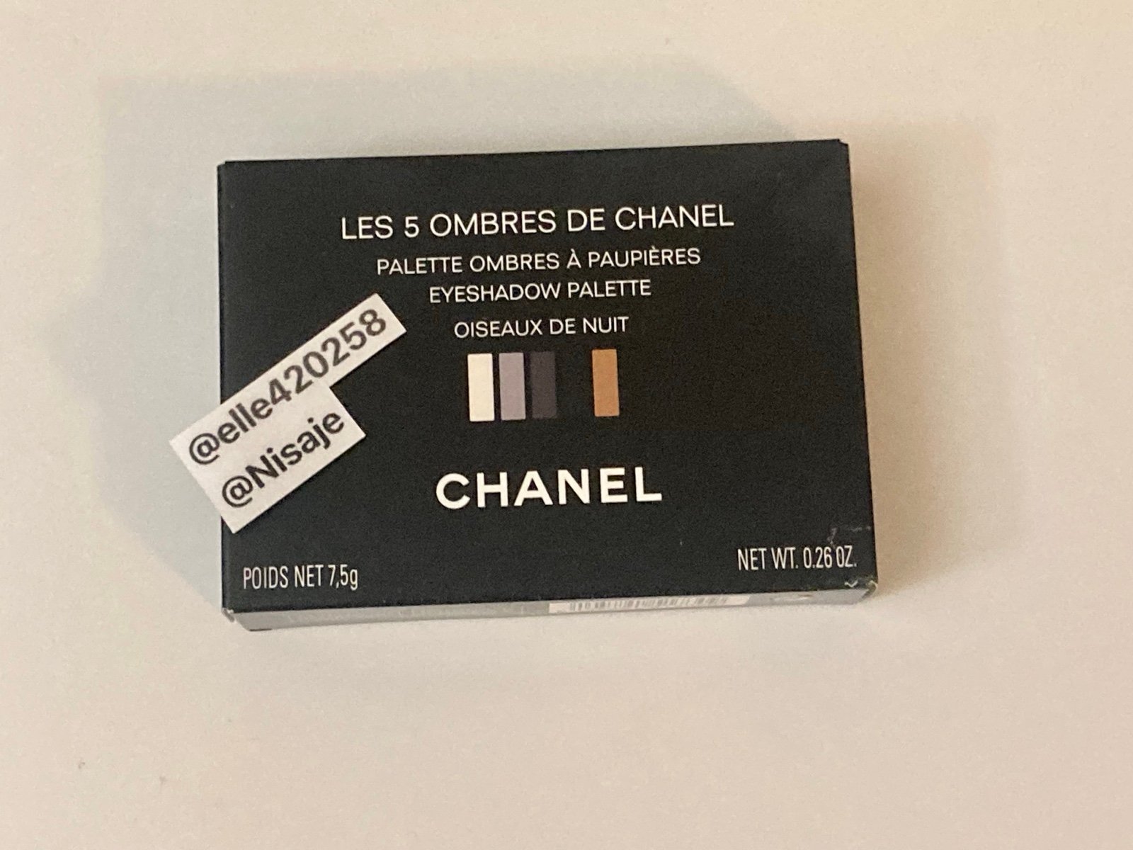 Chanel Les 5 Ombres Eyeshadow Palette in OISEAUX DE NUIT brand new with box