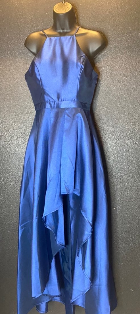NWT Fashion Nova Navy High Low formal dr