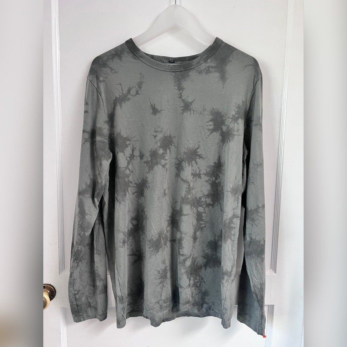 Lululemon Fundamental Long Sleeve Shirt New Tide Shibori Asphalt Grey LIKE NEW M