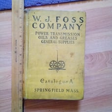 ANTIQUE BOOK W. J. FOSS COMPANY CATALOG 1912 SPLFD, MA.
