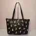 NWT Coach CM189 Disney X Coach Gallery Tote With Holiday Print Black Multi