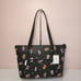 NWT Coach CM189 Disney X Coach Gallery Tote With Holiday Print Black Multi