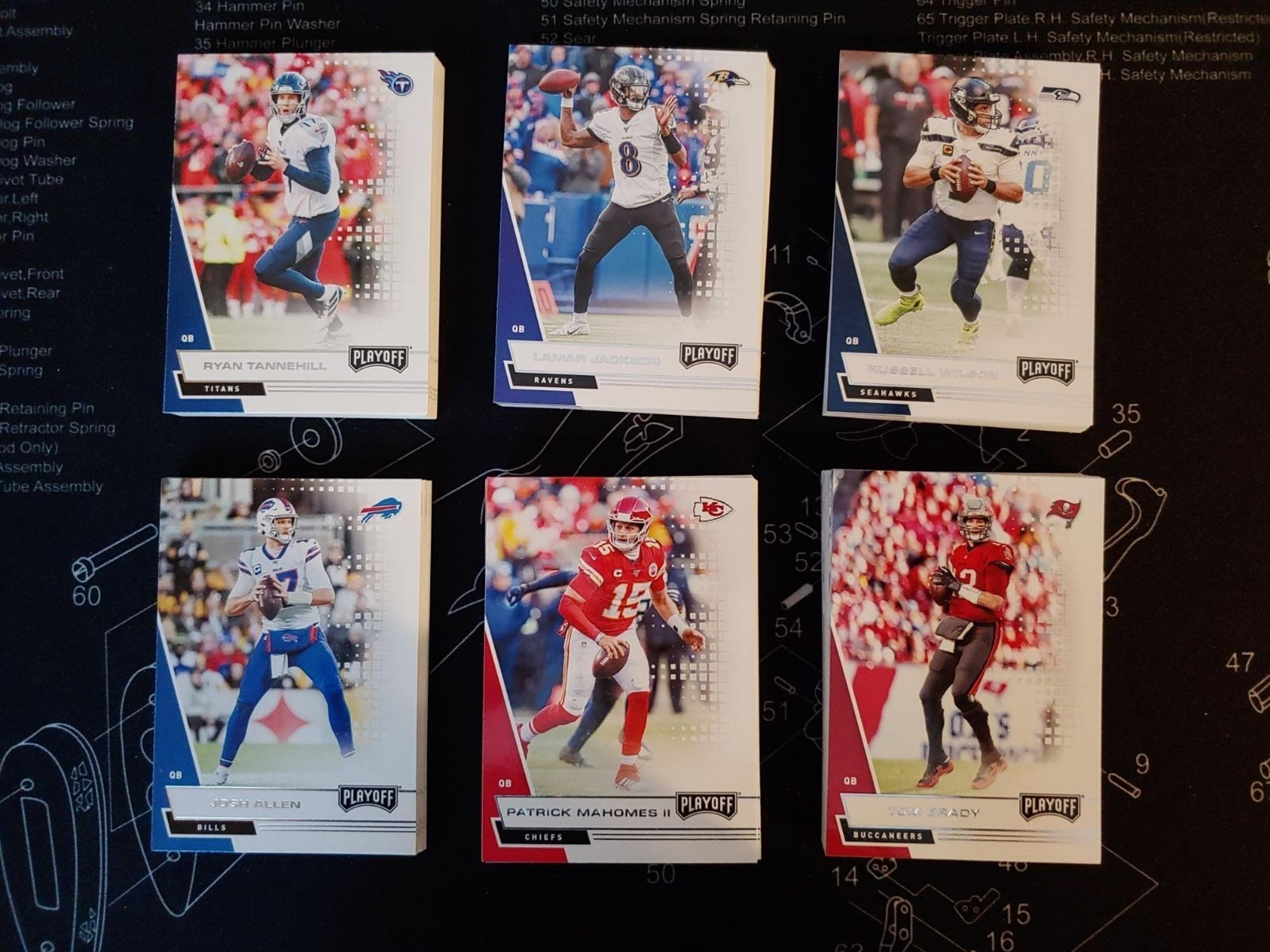 1,474 Donruss and Playoff Football Cards