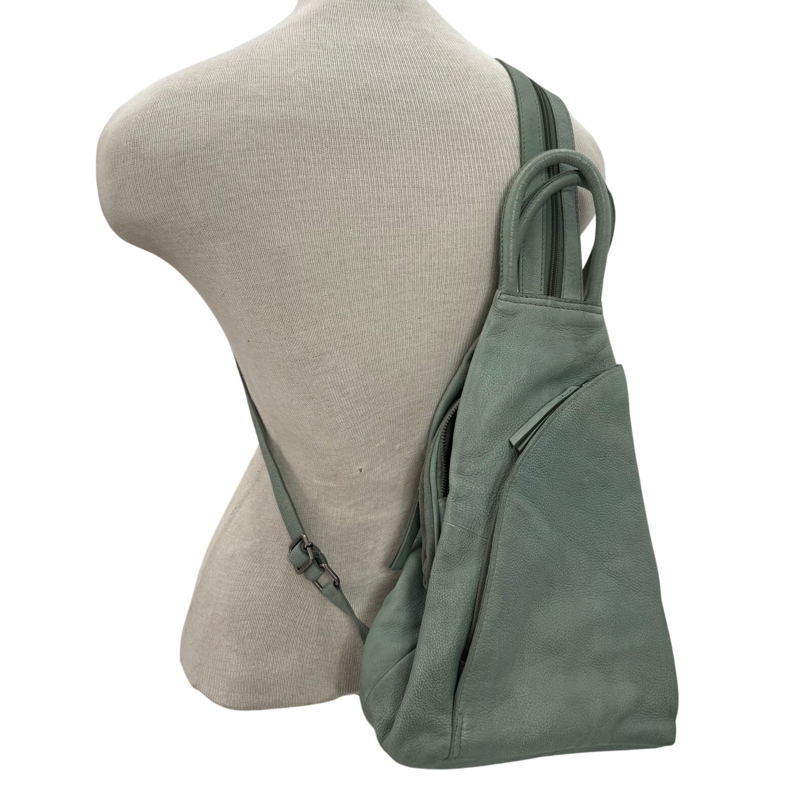 We The Free green leather Soho Convertible Sling