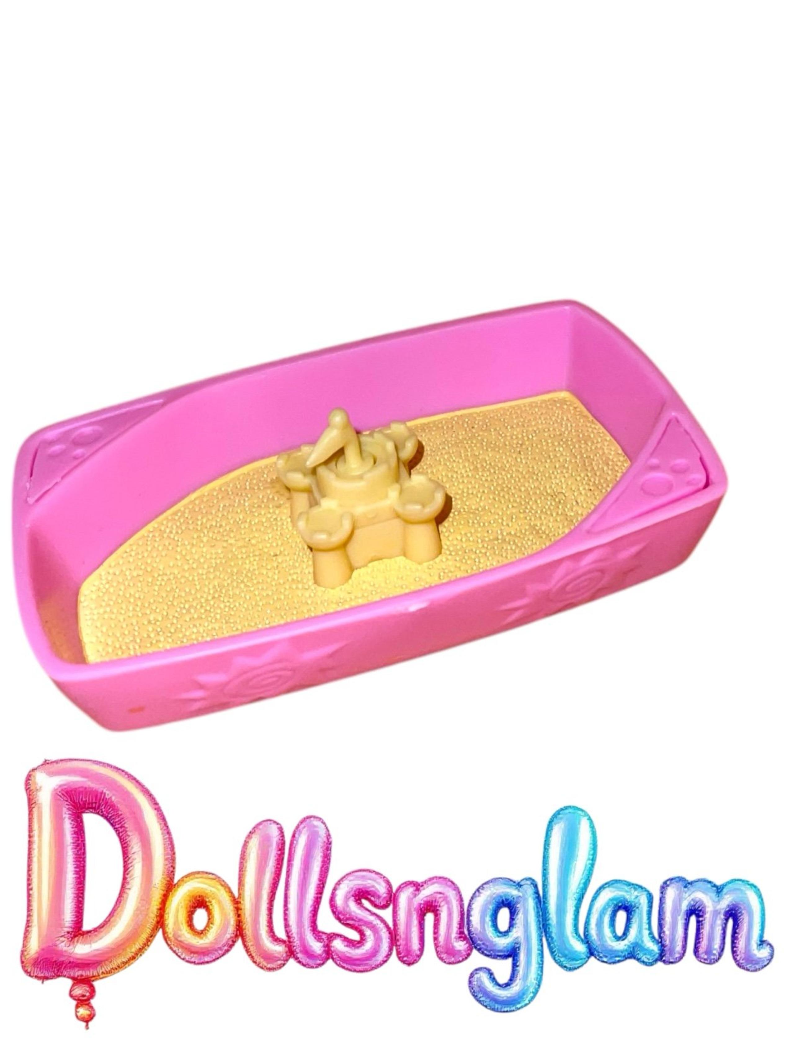 Littlest Pet Shop Lps Sand Box Pink Kelly LPSA Accessories Replacment Barbie
