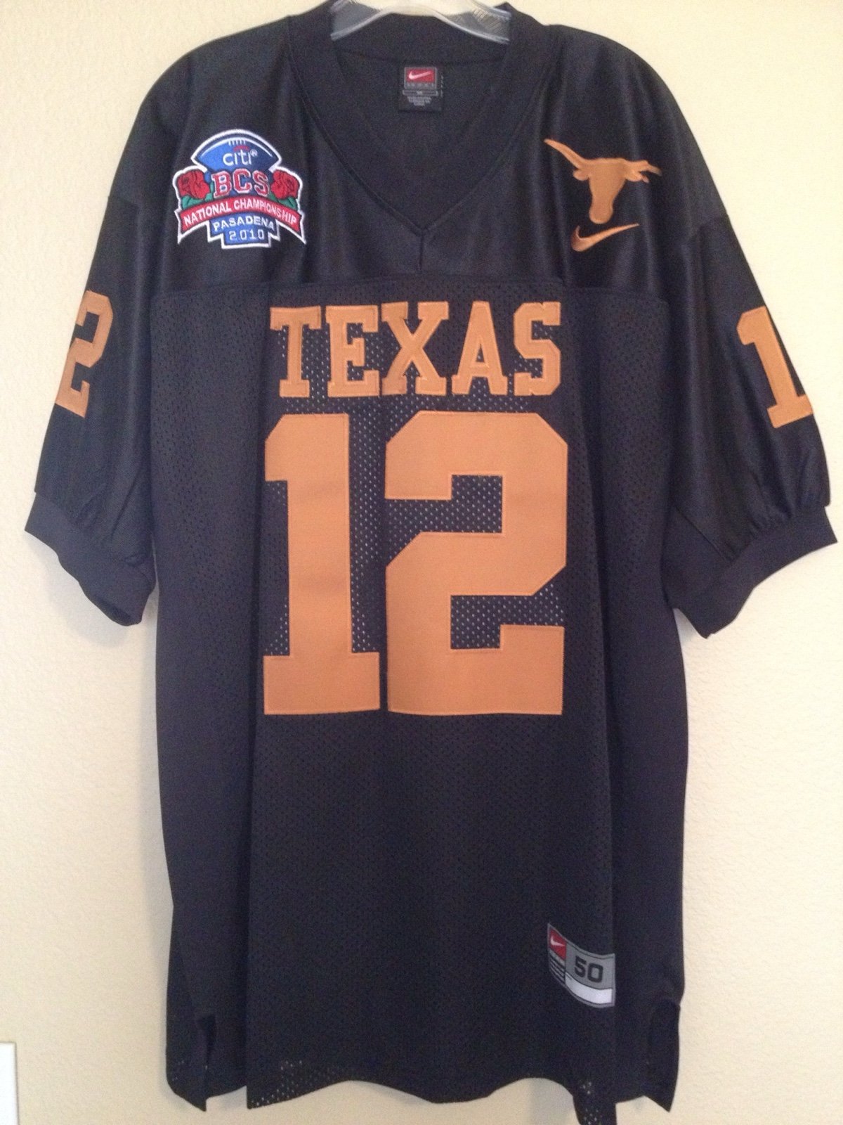 Texas Black Alternate 2010 Jersey