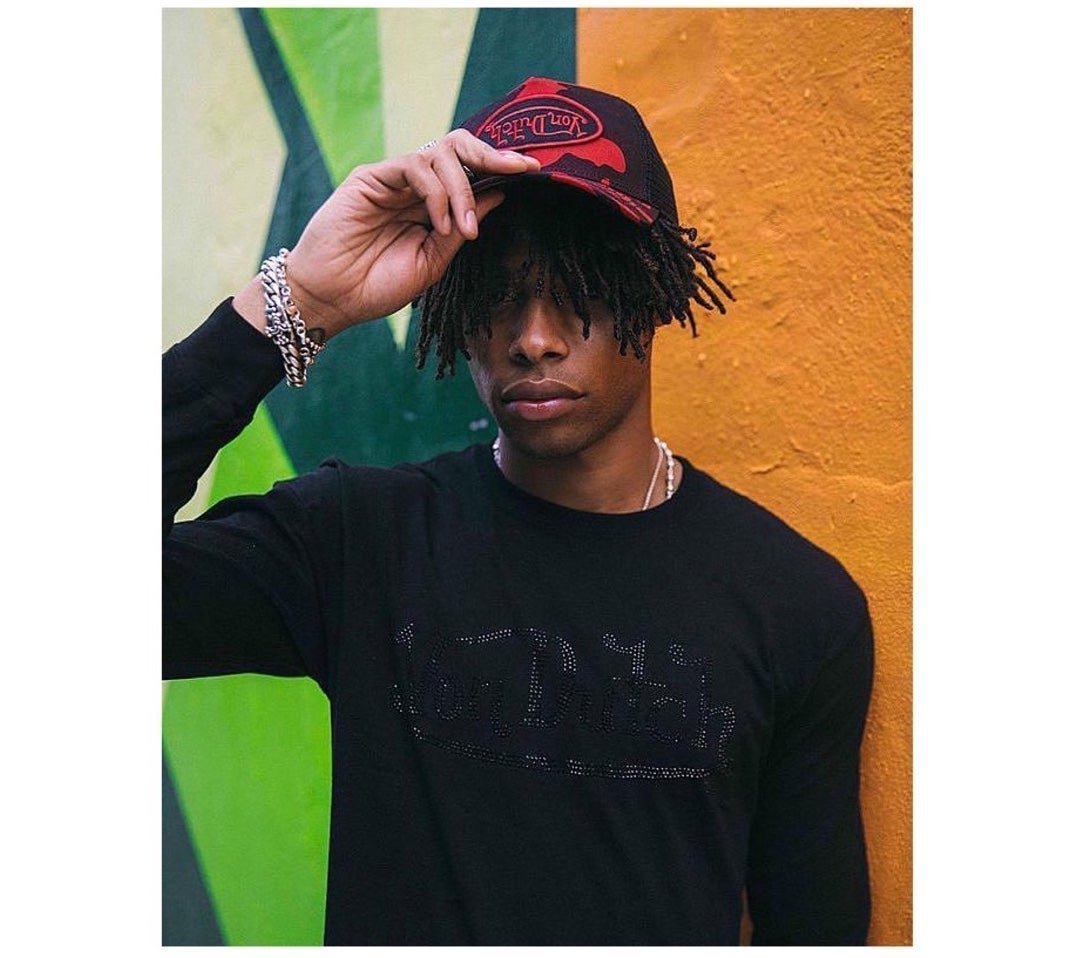 V◍nDutch Black Graphite Rhinestone Tee★