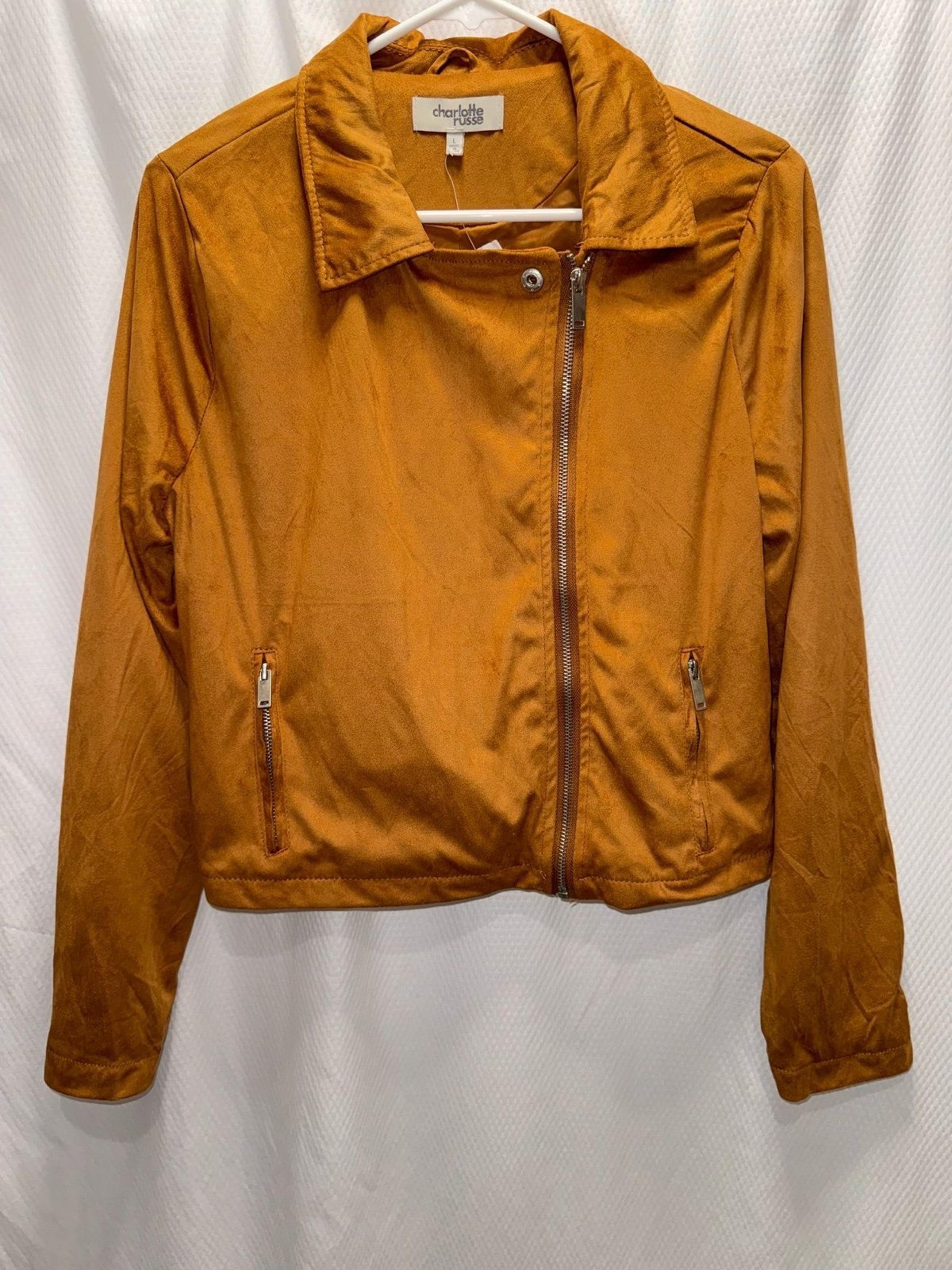 New Women's Charlotte Russe Faux Suede Jacket