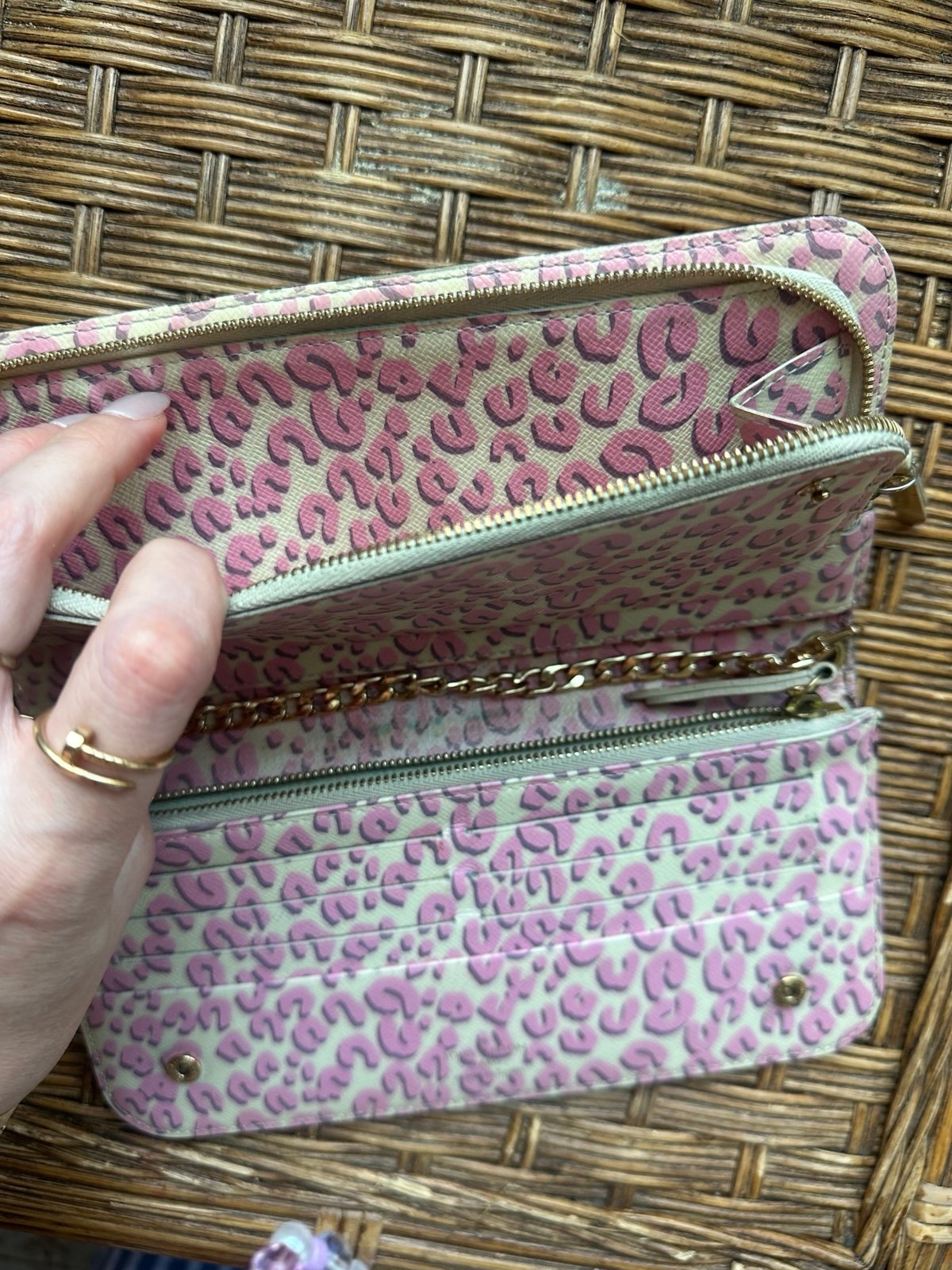 Louis Vuitton wallet on chain x Stephen Sprouse