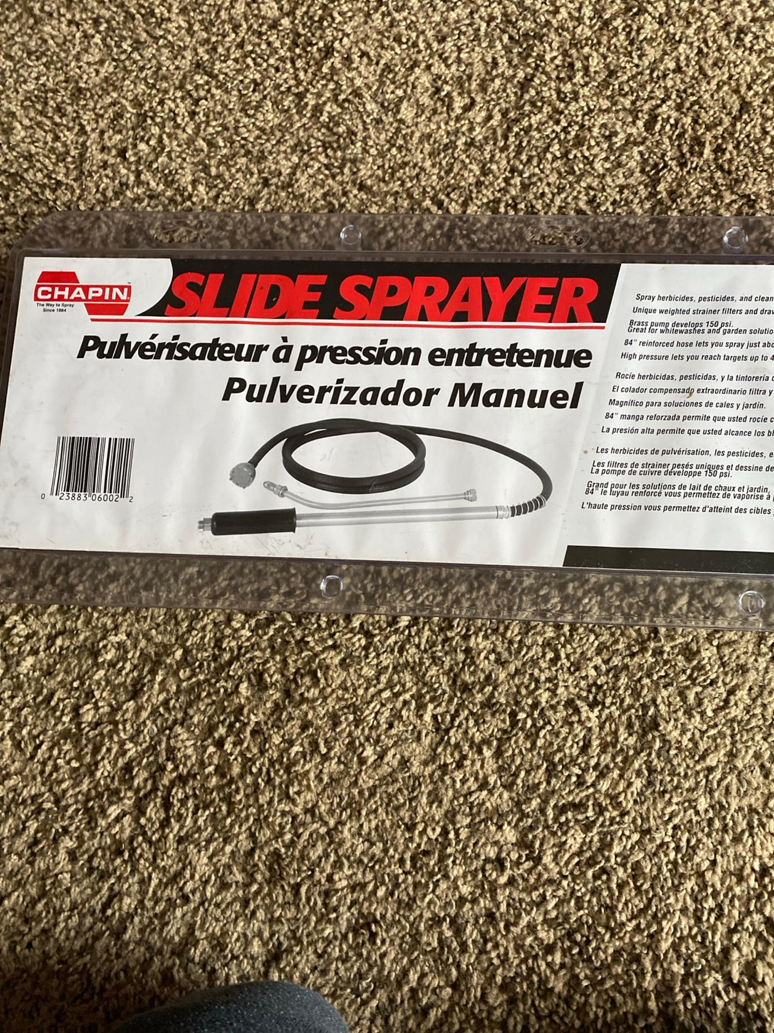 Slide sprayer