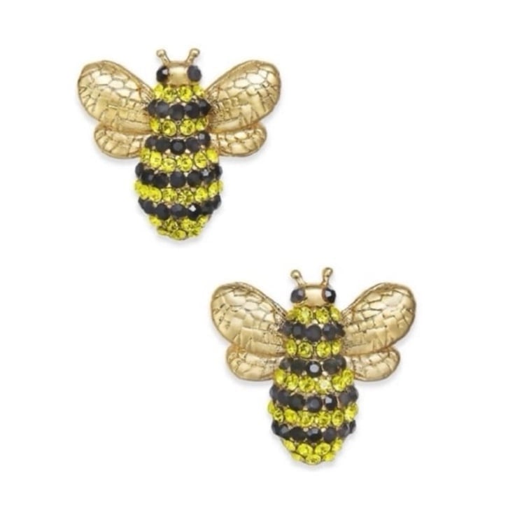 78 Kate Spade picnic perfect crystal bee stud earrings