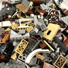 100 Pcs LEGO ~ Specialized CASTLE Brick FANTASY Knight Block Parts Lot Authentic