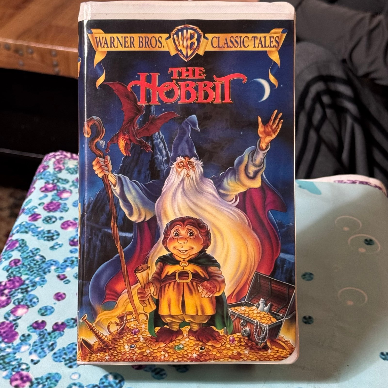 The Hobbit VHS 1977 Warner Bros Classic Tales Rankin Bass Animated Tolkien Film
