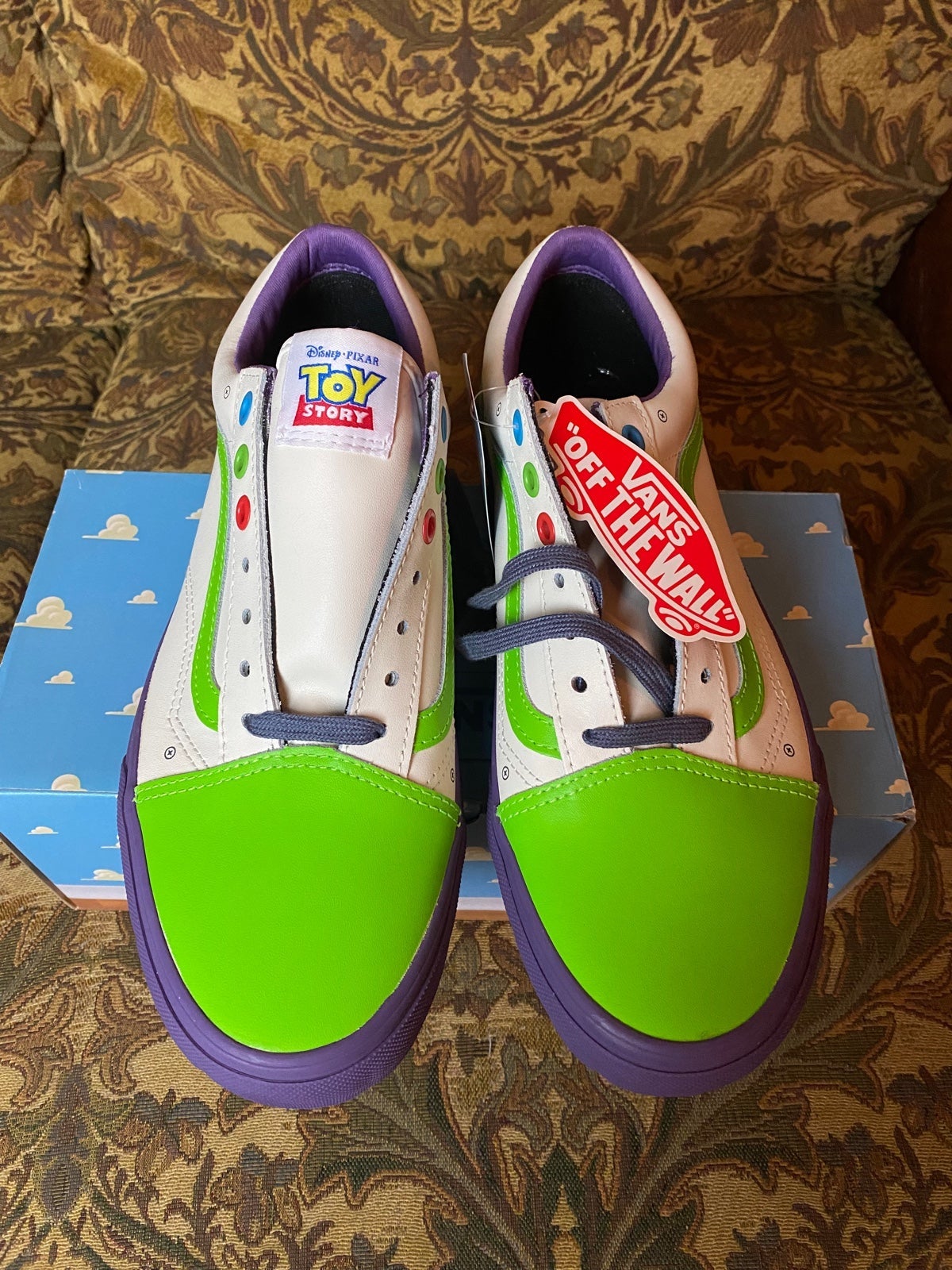 Unbeatable - Vans Toy Story Buzz Lightyear Low Old Skool Shoes - Friends and Family Sale-A-Thon:£174[hoMen_5103582ua]