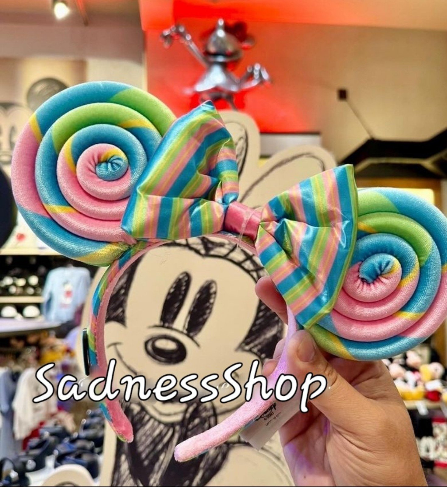 Disney Parks 2024 Eats Lilipop Ears Headband