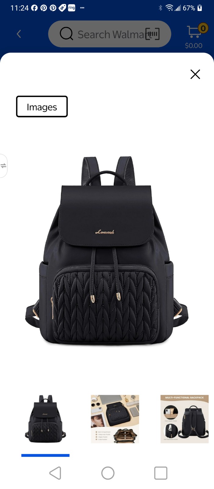 Lovevook Mini Backpack NWT