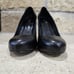 Thom Brown Women’s Size 8.5 (39) Black Leather Platform Pump Heels