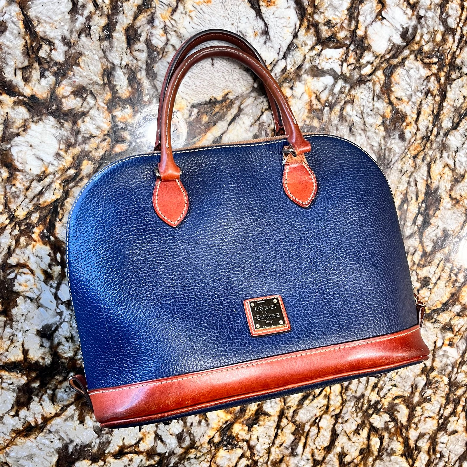 Dooney&Bourke blue satchel purse