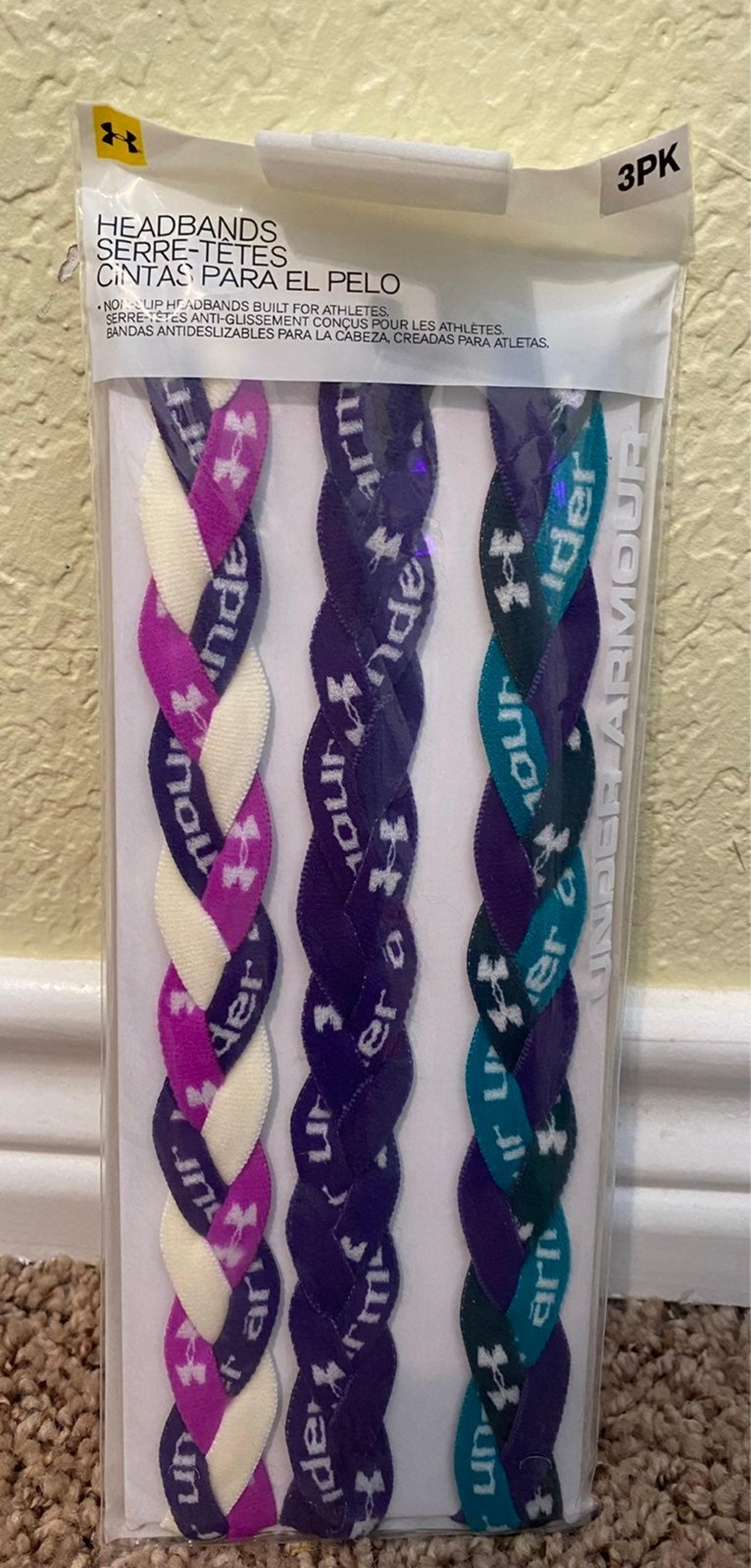 Under Armour  Braided mini Headbands 3 pack