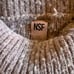 NSF Unisex Cable knit Sweater Oversized Grey