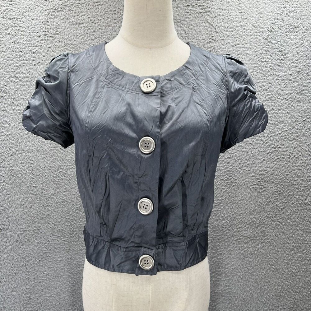 Y2K Vintage Button Blouse Top M Alice Cullen Fairy Grunge Whimsigoth babydoll