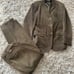 Polo Ralph Lauren brown corduroy vintage suit set large / 36/32 Andrew pant