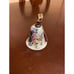 Chinese Vintage Cloisonne Bell Shaped Ornament Trinket Humming Bird Green