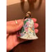 Chinese Vintage Cloisonne Bell Shaped Ornament Trinket Humming Bird Green