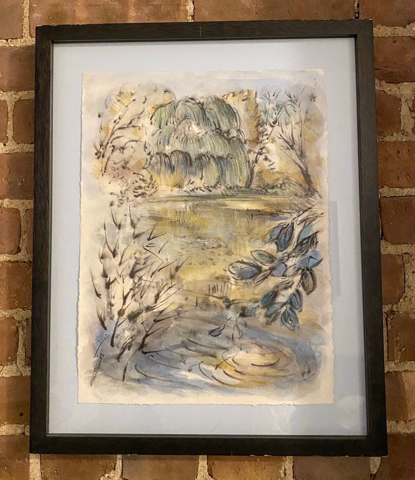Original Artwork Watercolor Painting Signed and Dated