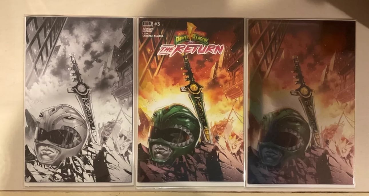 Mighty Morphin Power Rangers The Return #3 - Foil, Sketch & Trade Comics - New!