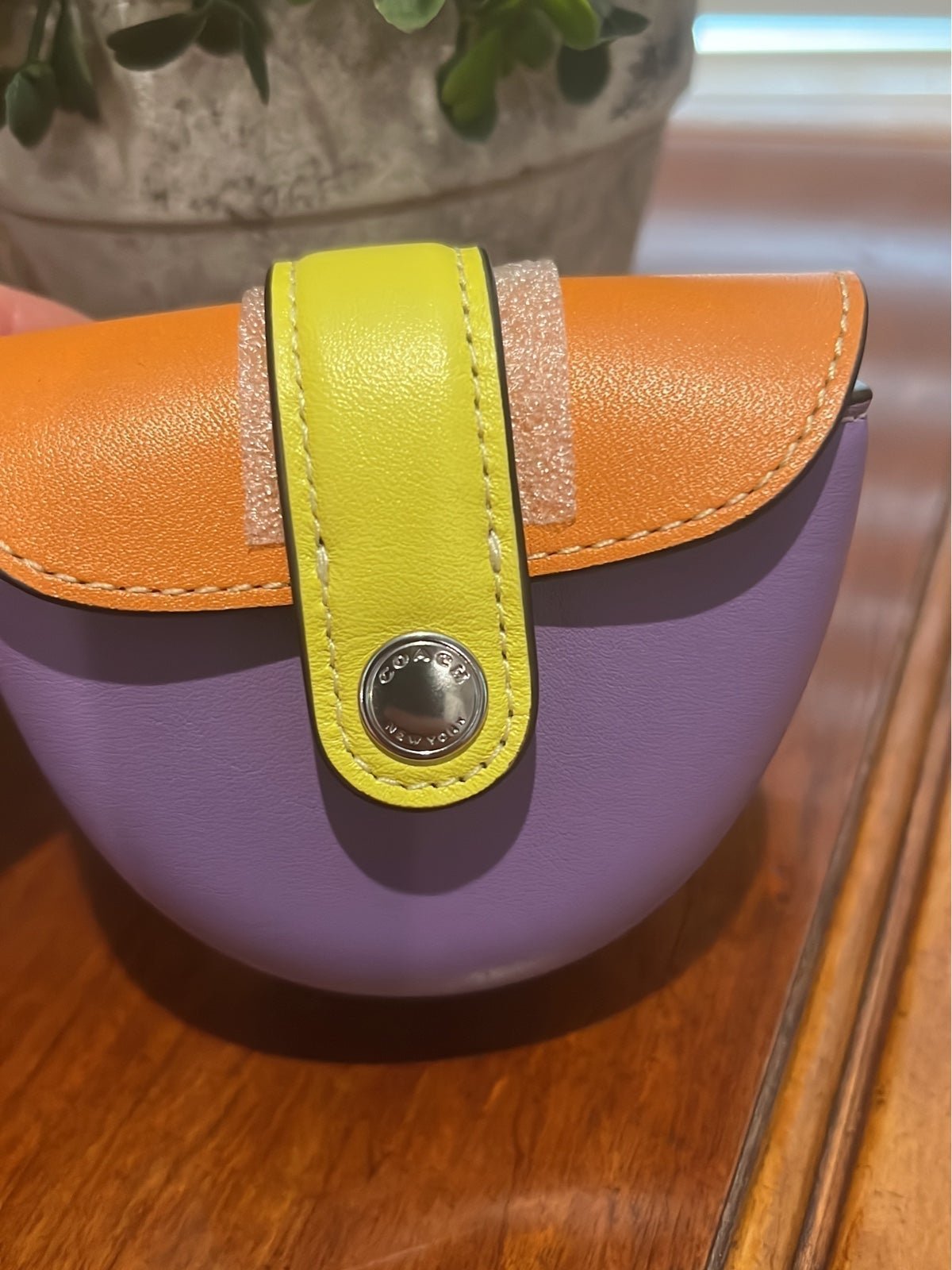 Coach mini saddle bag charm in Colorblock CL456