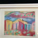 Pink Island House An Original Pastel Painting Matted &Framed 15”x12”Original