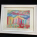 Pink Island House An Original Pastel Painting Matted &Framed 15”x12”Original