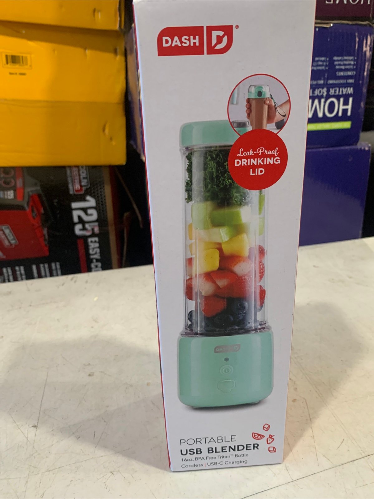 Dash 16oz Personal Portable USB-C Blender - Aqua Blue