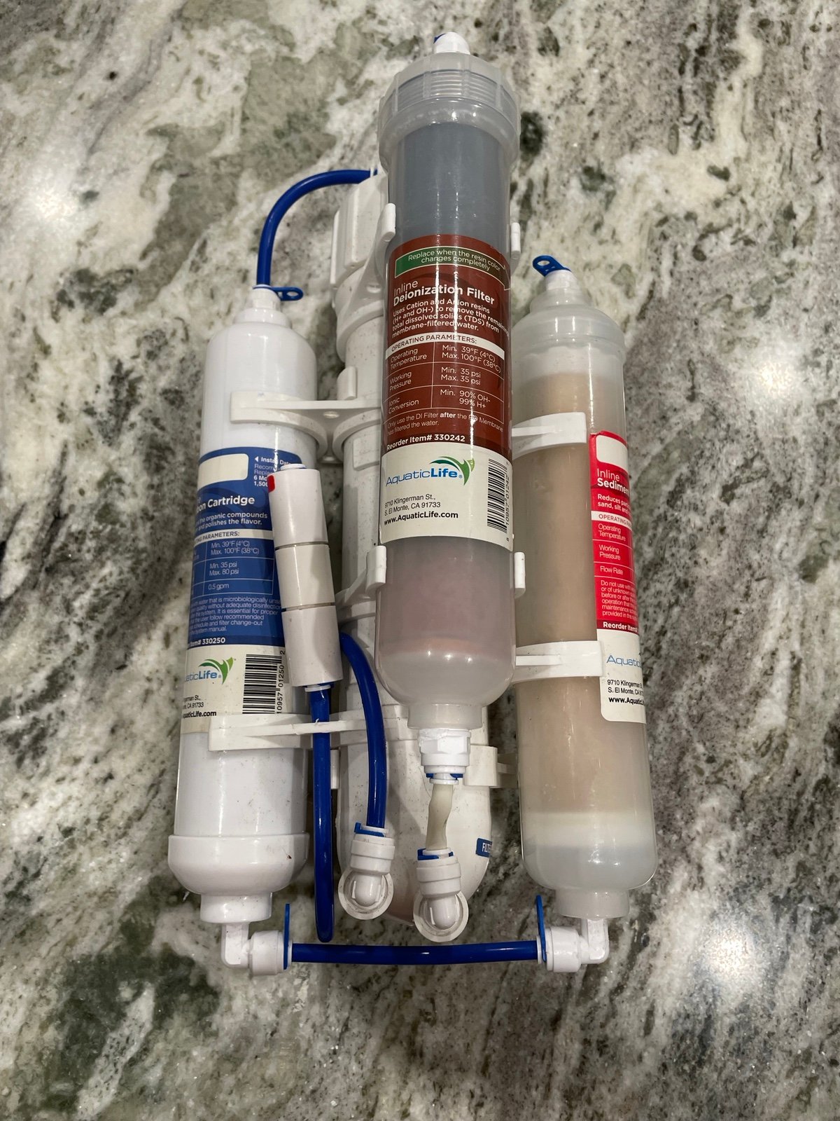 aquarium RODI unit water filter