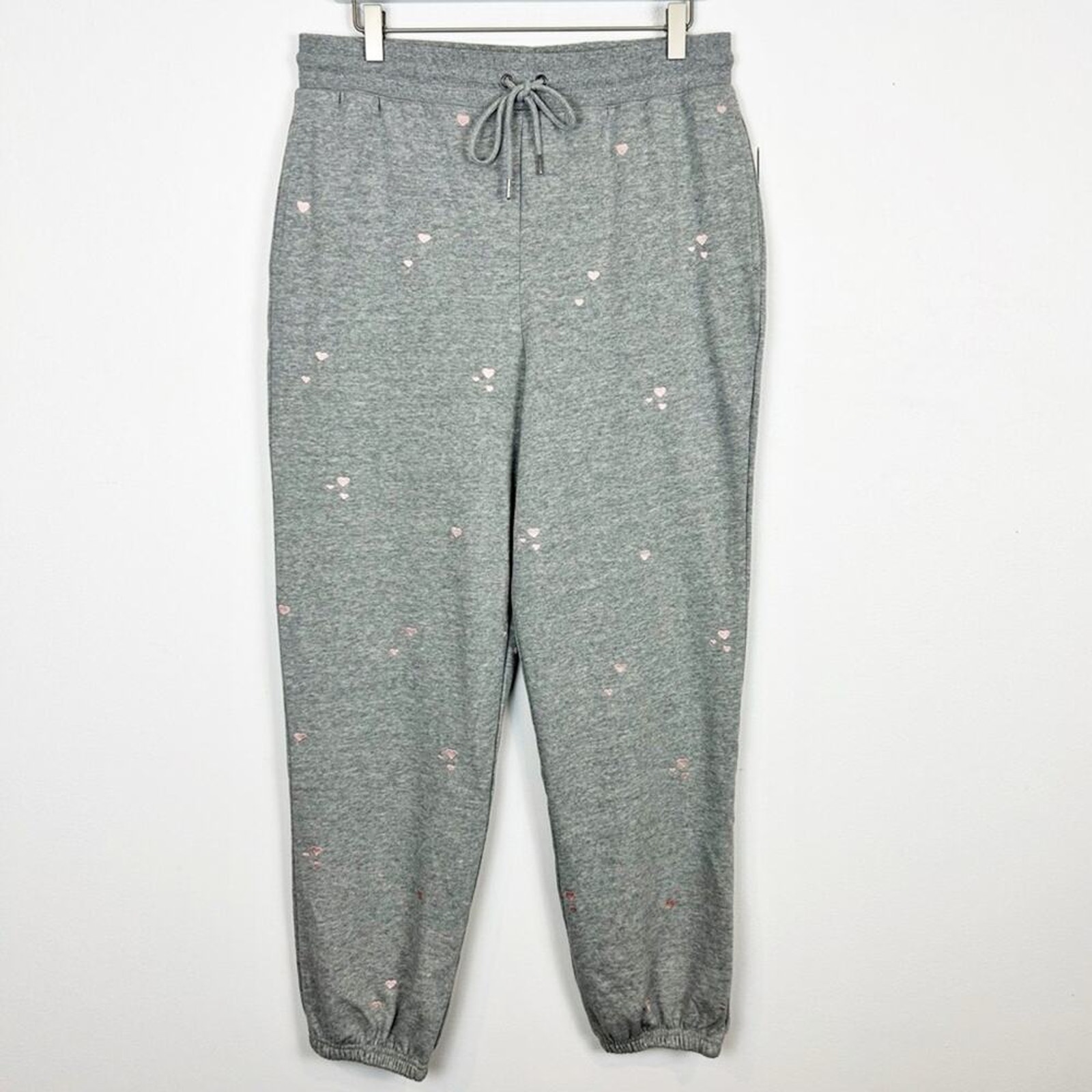 Honeydew Intimates Grey Heart Embroidered Over The Moon Jogger Size X-Large