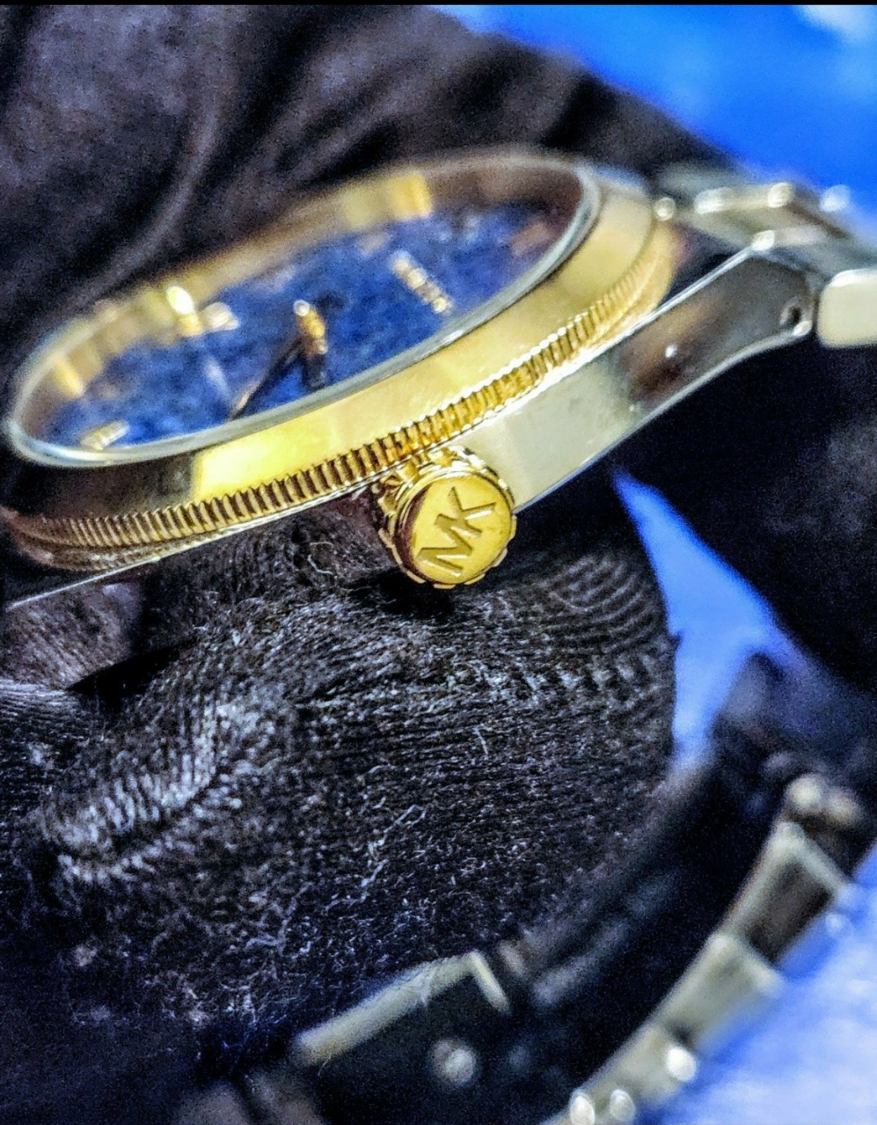 michael kors watch 2 tone
