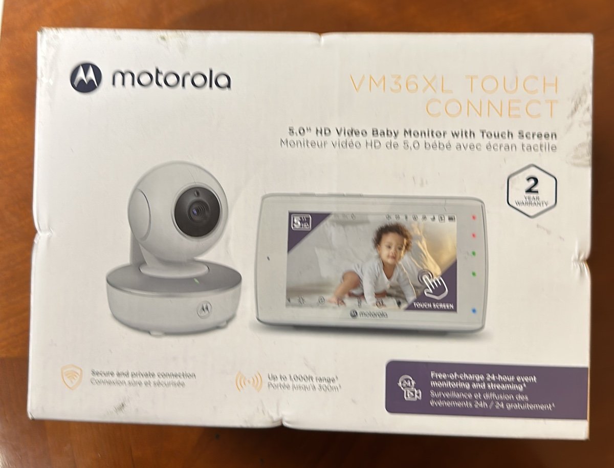 Motorola Baby Monitor-VM36XL Touchscreen 5 Portable WiFi Video Baby Monitor wit