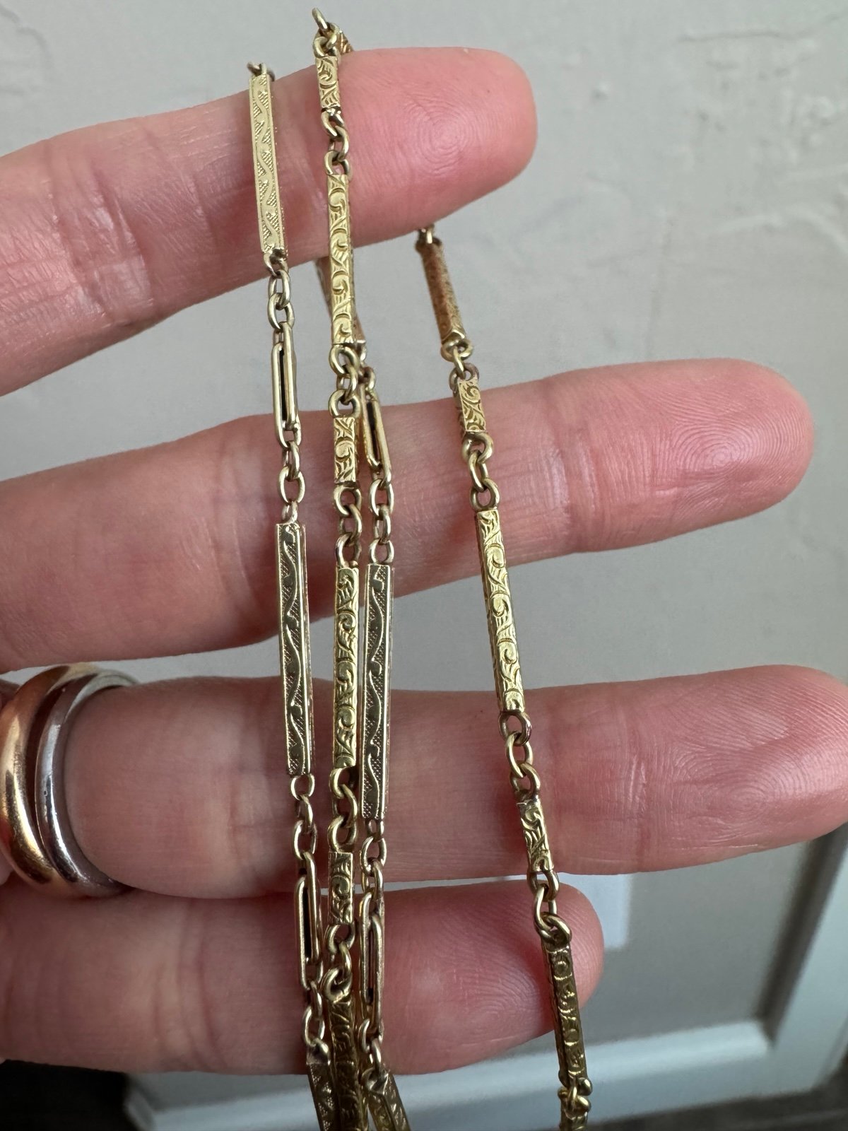 14k bar chain