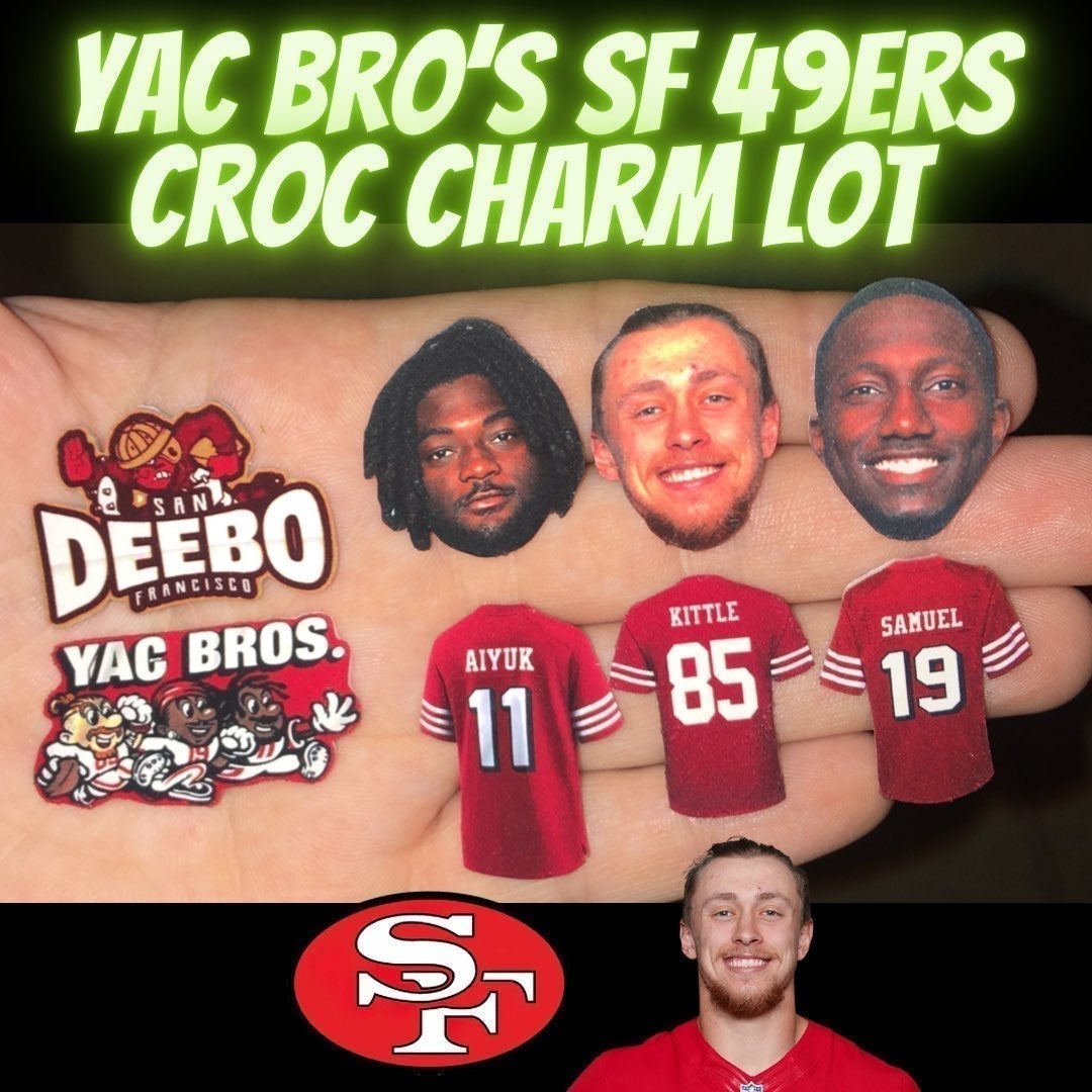 SF 49ers YAK Bros Croc Charms
